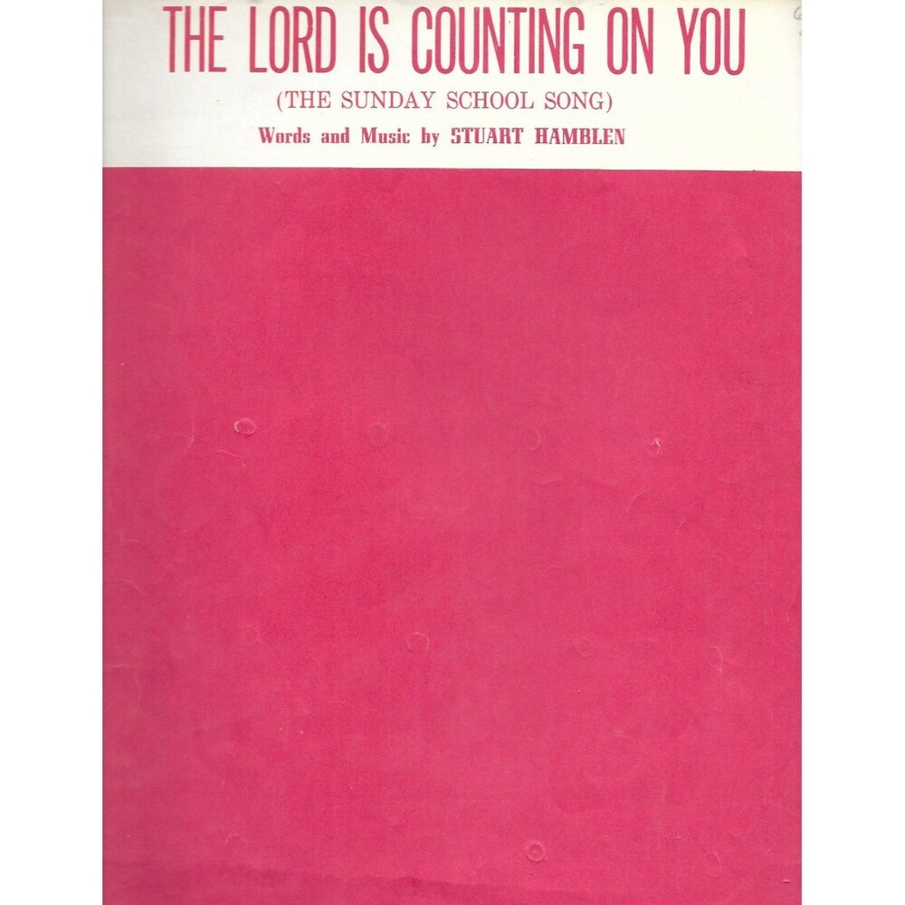 1953 The Lord Is Counting On You Stuart Hamblen Gospel Sheet Music Roy Rogers - Picture 1 of 3